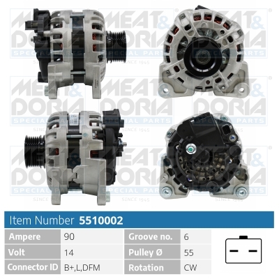 MEAT & DORIA Generator 5510002 for RENAULT