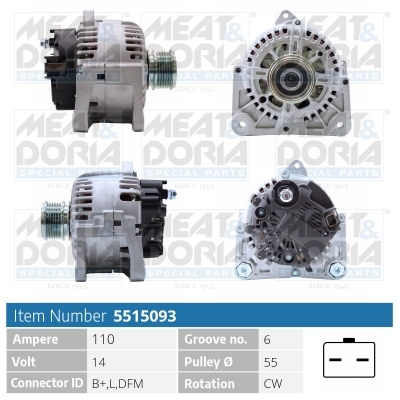 MEAT & DORIA Generator 5515093 for RENAULT