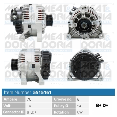 MEAT & DORIA Generator 5515161 for CITROËN/PEUGEOT LANCIA