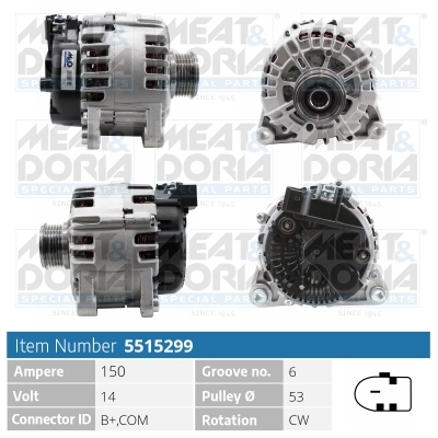 MEAT & DORIA Generator 5515299 for FORD