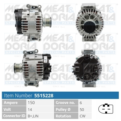 MEAT & DORIA Generator 5515228 for MERCEDES-BENZ
