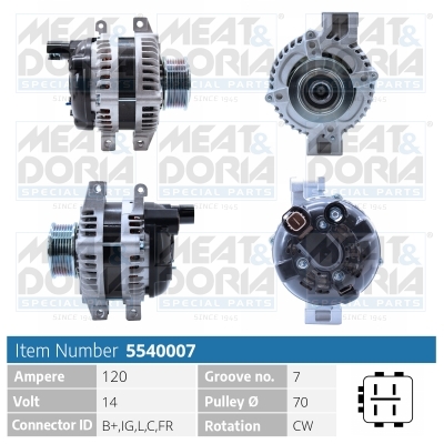 MEAT & DORIA Generator 5540007 for HONDA