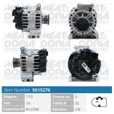 MEAT & DORIA Generator 5515276 for MERCEDES-BENZ