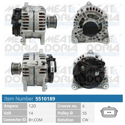 MEAT & DORIA Generator 5510189 for RENAULT