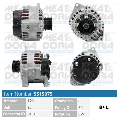 MEAT & DORIA Generator 5515075 for IVECO CITROËN/PEUGEOT