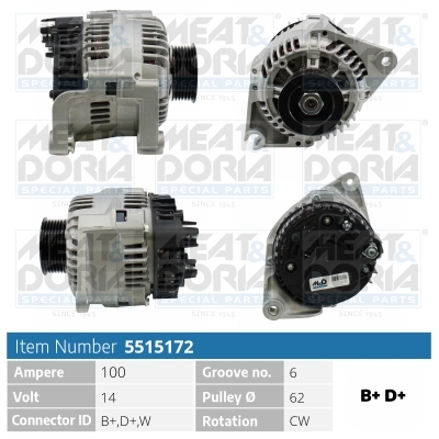 MEAT & DORIA Generator 5515172 for CITROËN/PEUGEOT LANCIA CITROËN