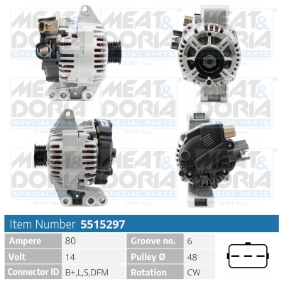 MEAT & DORIA Generator 5515297 for FORD