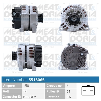 MEAT & DORIA Generator 5515065 for CITROËN/PEUGEOT LANCIA