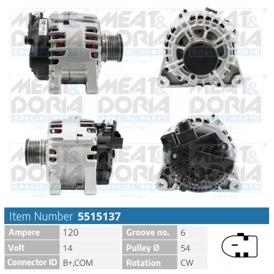 MEAT & DORIA Generator 5515137 for FORD VOLVO