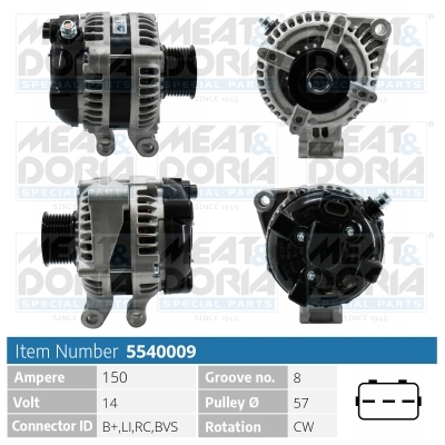 MEAT & DORIA Generator 5540009 for LAND ROVER