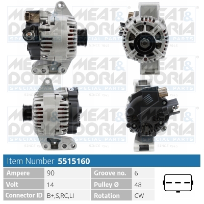 MEAT & DORIA Generator 5515160 for FORD