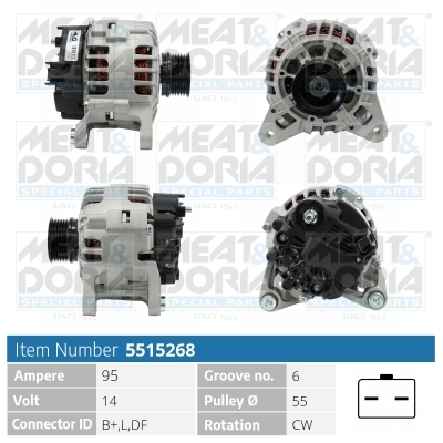 MEAT & DORIA Generator 5515268 for DACIA RENAULT