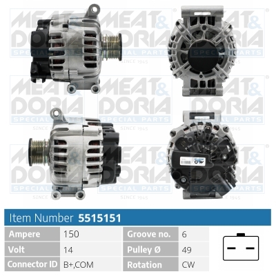 MEAT & DORIA Generator 5515151 for BMW CITROËN/PEUGEOT MITSUBISHI