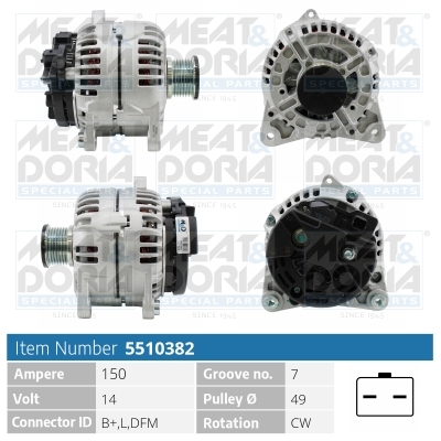 MEAT & DORIA Generator 5510382 for RENAULT