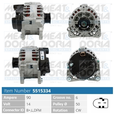 MEAT & DORIA Generator 5515334 for VAG