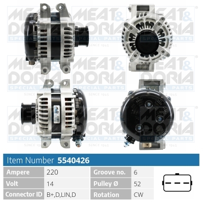 MEAT & DORIA Generator 5540426 for JEEP CHRYSLER
