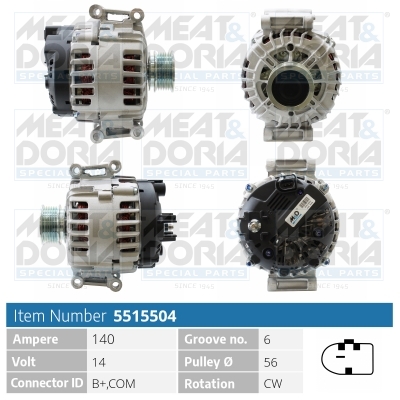 MEAT & DORIA Generator 5515504 for VAG