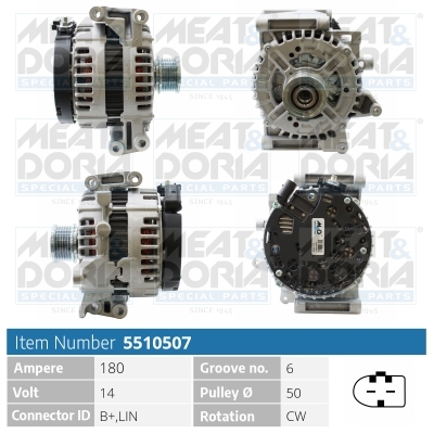 MEAT & DORIA Generator 5510507 for MERCEDES-BENZ
