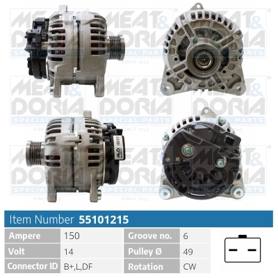 MEAT & DORIA Generator 55101215 for RENAULT