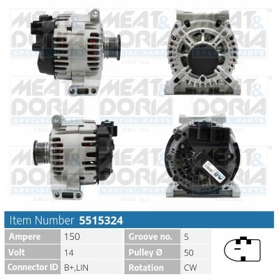 MEAT & DORIA Generator 5515324 for MERCEDES-BENZ