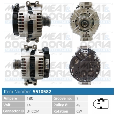 MEAT & DORIA Generator 5510582 for BMW