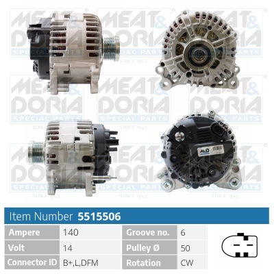MEAT & DORIA Generator 5515506 for VAG