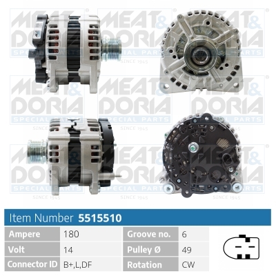 MEAT & DORIA Generator 5515510 for VAG