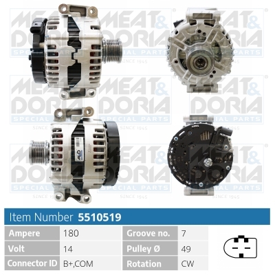 MEAT & DORIA Generator 5510519 for MERCEDES-BENZ STEYR