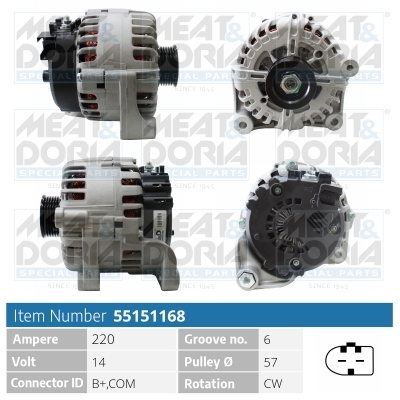 MEAT & DORIA Generator 55151168 for BMW