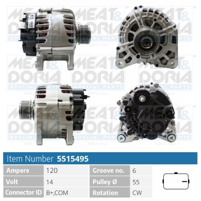 MEAT & DORIA Generator 5515495 for RENAULT