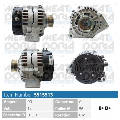 MEAT & DORIA Generator 5515513 for CITROËN/PEUGEOT MITSUBISHI