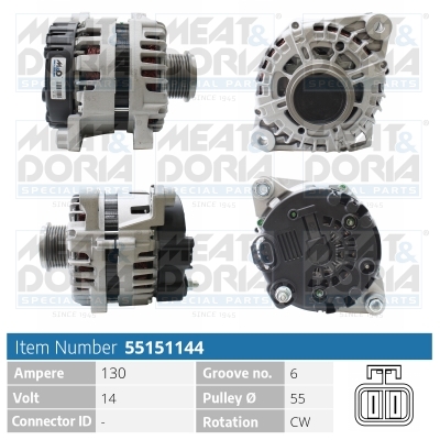 MEAT & DORIA Generator 55151144 for KIA
