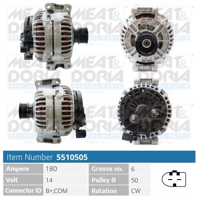 MEAT & DORIA Generator 5510505 for MERCEDES-BENZ CHRYSLER