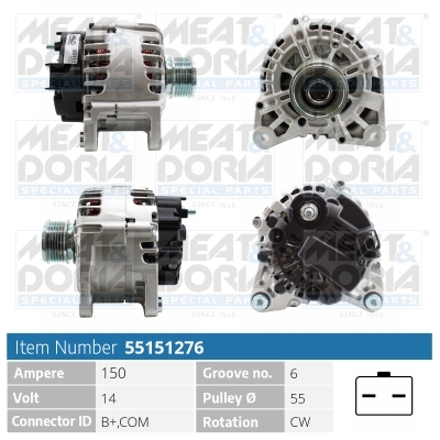 MEAT & DORIA Generator 55151276 for RENAULT