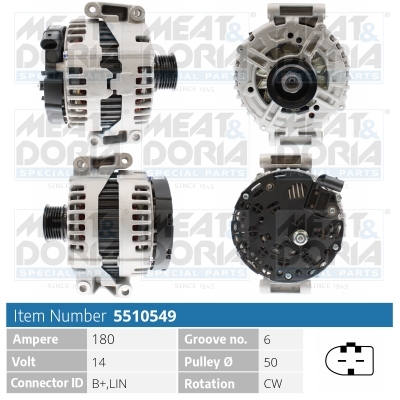 MEAT & DORIA Generator 5510549 for MERCEDES-BENZ