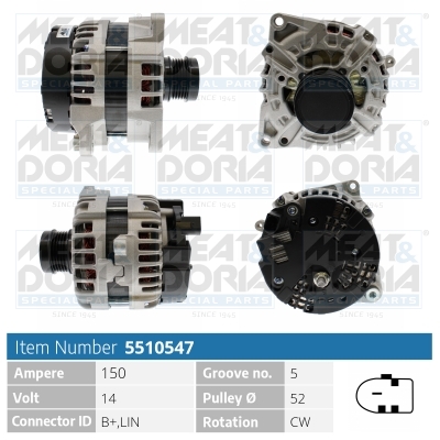 MEAT & DORIA Generator 5510547 for MERCEDES-BENZ
