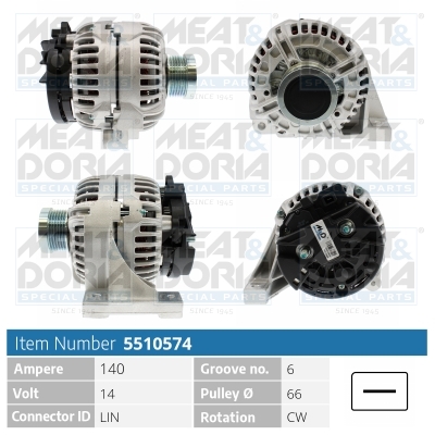 MEAT & DORIA Generator 5510574 for VOLVO