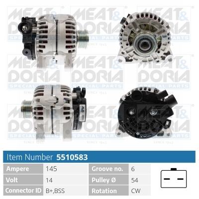 MEAT & DORIA Generator 5510583 for BMW