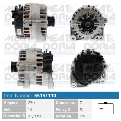 MEAT & DORIA Generator 55151110 for BMW
