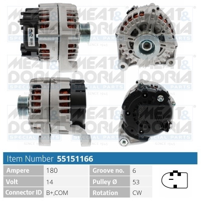 MEAT & DORIA Generator 55151166 for BMW