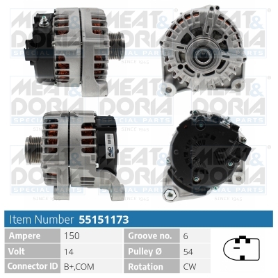 MEAT & DORIA Generator 55151173 for BMW