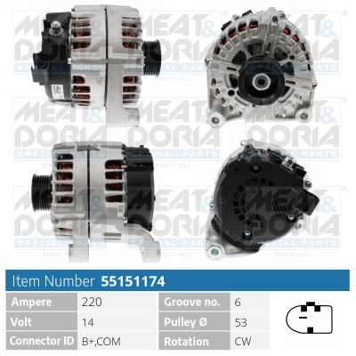 MEAT & DORIA Generator 55151174 for BMW