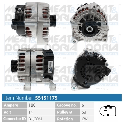 MEAT & DORIA Generator 55151175 for BMW