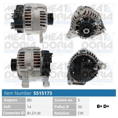 MEAT & DORIA Generator 5515173 for CITROËN/PEUGEOT