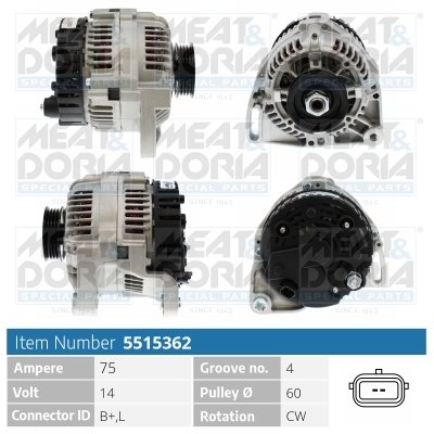 MEAT & DORIA Generator 5515362 for VOLVO RENAULT