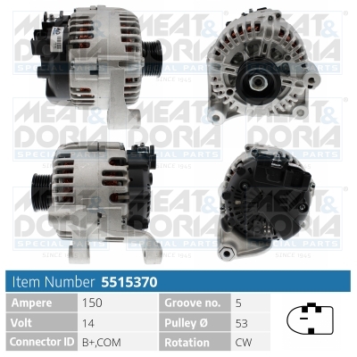 MEAT & DORIA Generator 5515370 for BMW