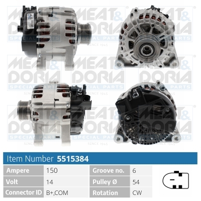 MEAT & DORIA Generator 5515384 for FORD