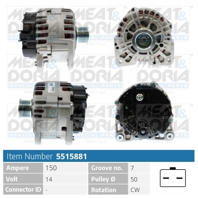 MEAT & DORIA Generator 5515881 for RENAULT