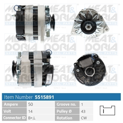 MEAT & DORIA Generator 5515891 for CITROËN/PEUGEOT