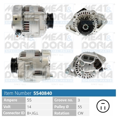 MEAT & DORIA Generator 5540840 for SUZUKI